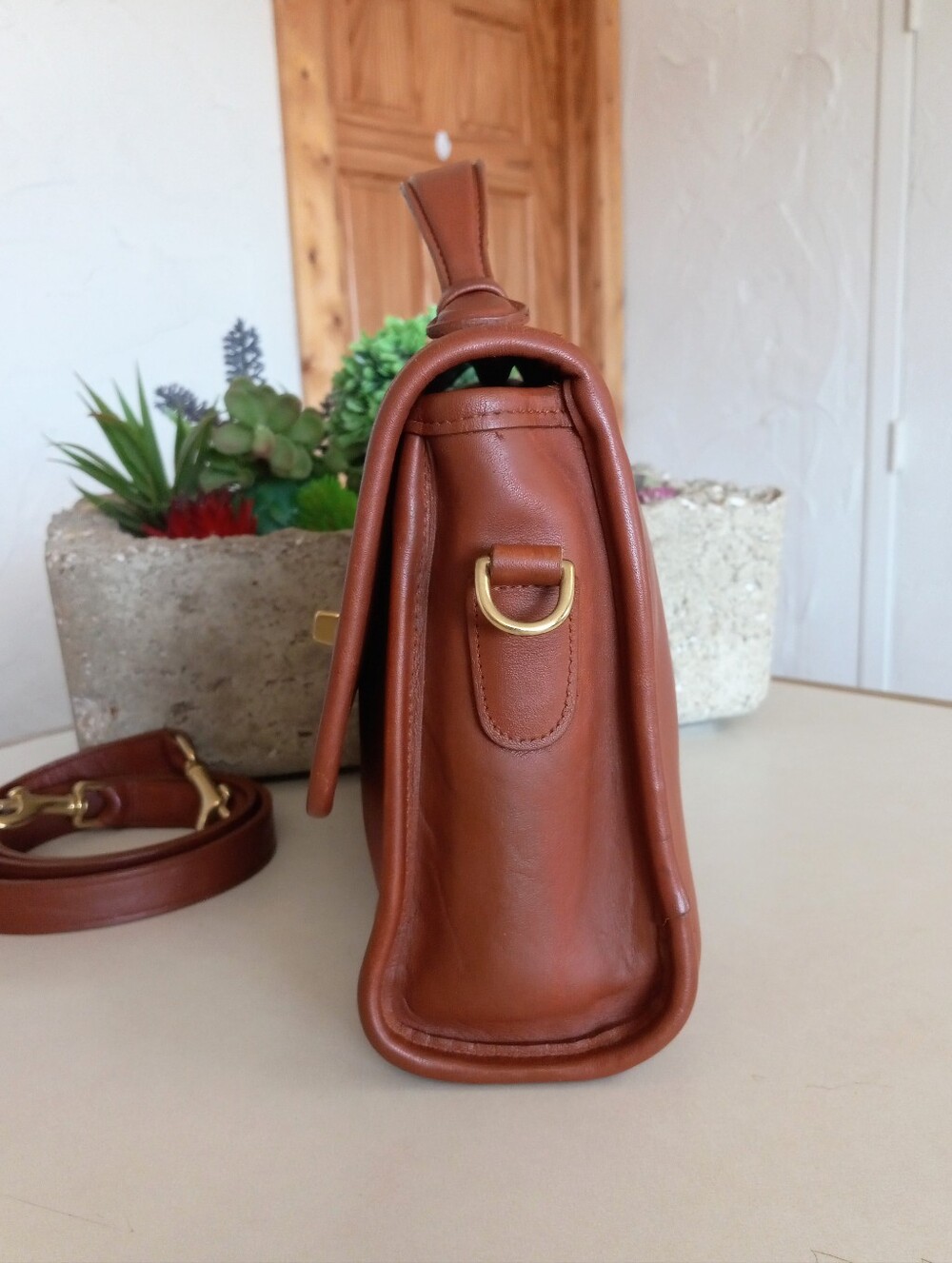 Coach Court Bag #9870, British Tan, 1996 - Picture 6 of 16